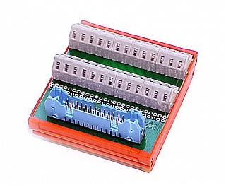 Model 7503TDIN Breakout board, 26-pin, DIN rail mountable
