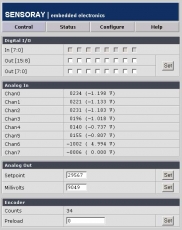 Model 2426 Control page